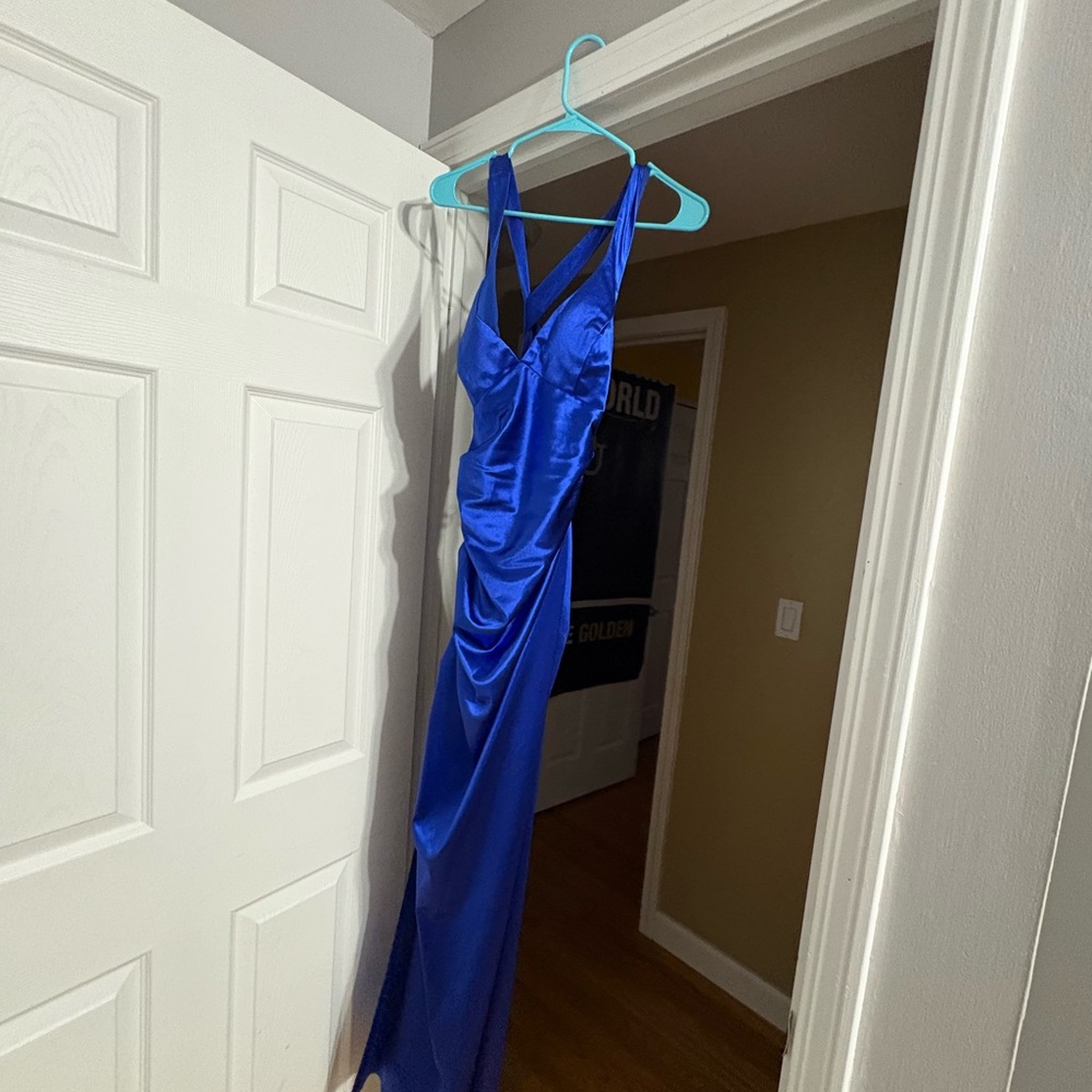 Windsor Royal Blue Backless Dress